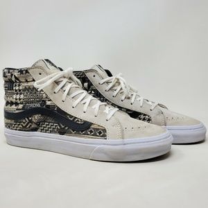 Vans Men's High-Top Sneakers - Black and Cream